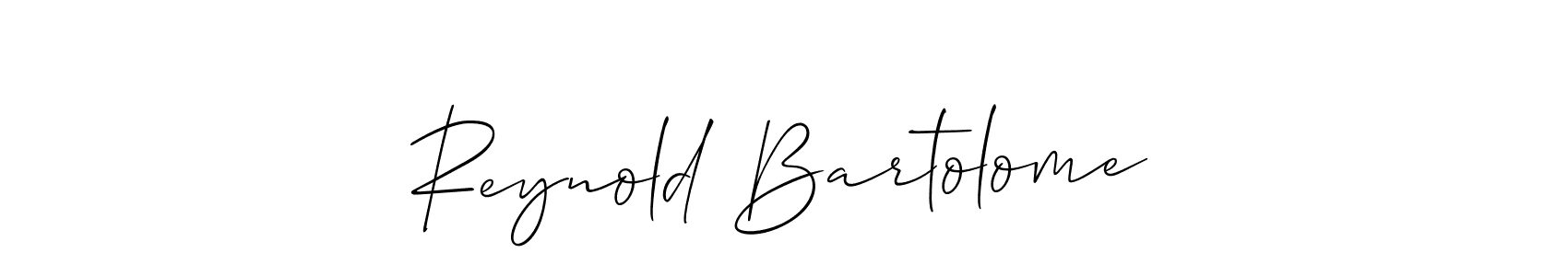 Best and Professional Signature Style for Reynold Bartolome. Allison_Script Best Signature Style Collection. Reynold Bartolome signature style 2 images and pictures png