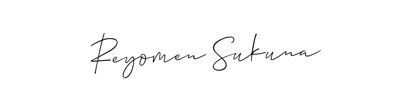 How to make Reyomen Sukuna name signature. Use Allison_Script style for creating short signs online. This is the latest handwritten sign. Reyomen Sukuna signature style 2 images and pictures png