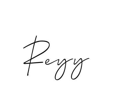 Create a beautiful signature design for name Reyy. With this signature (Allison_Script) fonts, you can make a handwritten signature for free. Reyy signature style 2 images and pictures png