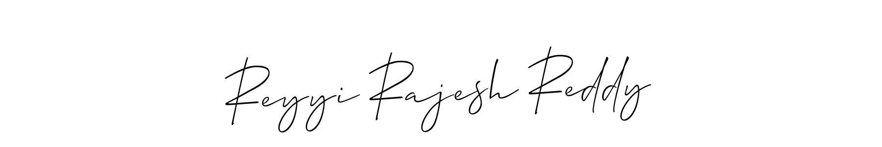 Use a signature maker to create a handwritten signature online. With this signature software, you can design (Allison_Script) your own signature for name Reyyi Rajesh Reddy. Reyyi Rajesh Reddy signature style 2 images and pictures png