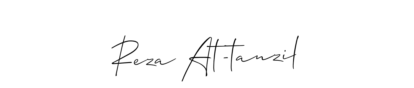 Design your own signature with our free online signature maker. With this signature software, you can create a handwritten (Allison_Script) signature for name Reza At-tanzil. Reza At-tanzil signature style 2 images and pictures png