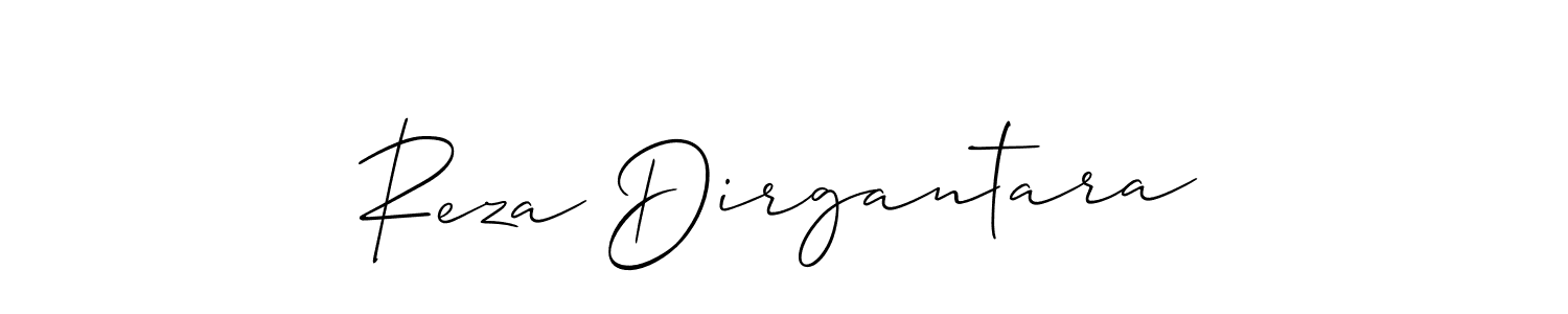 Use a signature maker to create a handwritten signature online. With this signature software, you can design (Allison_Script) your own signature for name Reza Dirgantara. Reza Dirgantara signature style 2 images and pictures png