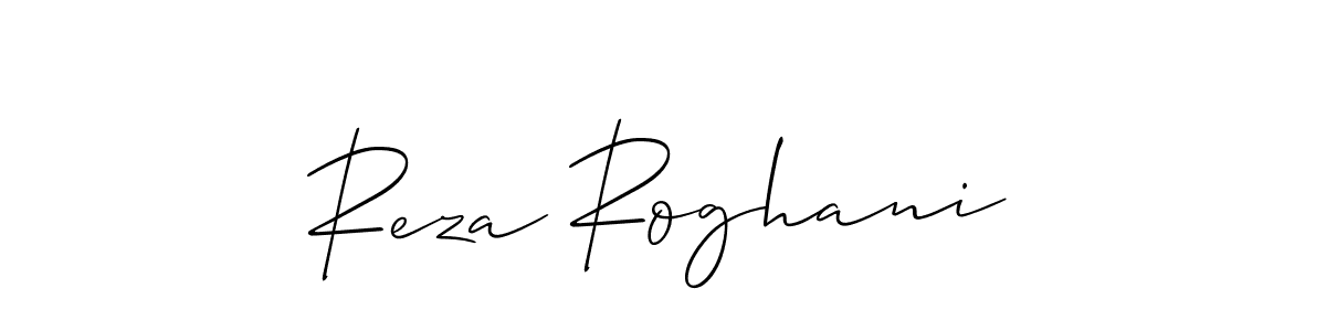 This is the best signature style for the Reza Roghani name. Also you like these signature font (Allison_Script). Mix name signature. Reza Roghani signature style 2 images and pictures png