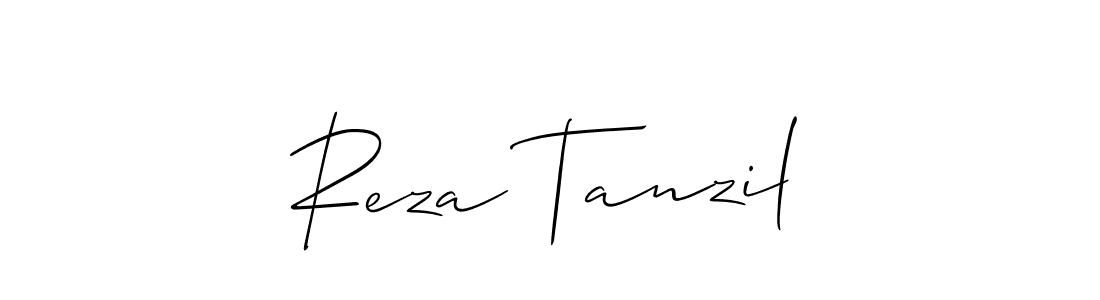 This is the best signature style for the Reza Tanzil name. Also you like these signature font (Allison_Script). Mix name signature. Reza Tanzil signature style 2 images and pictures png