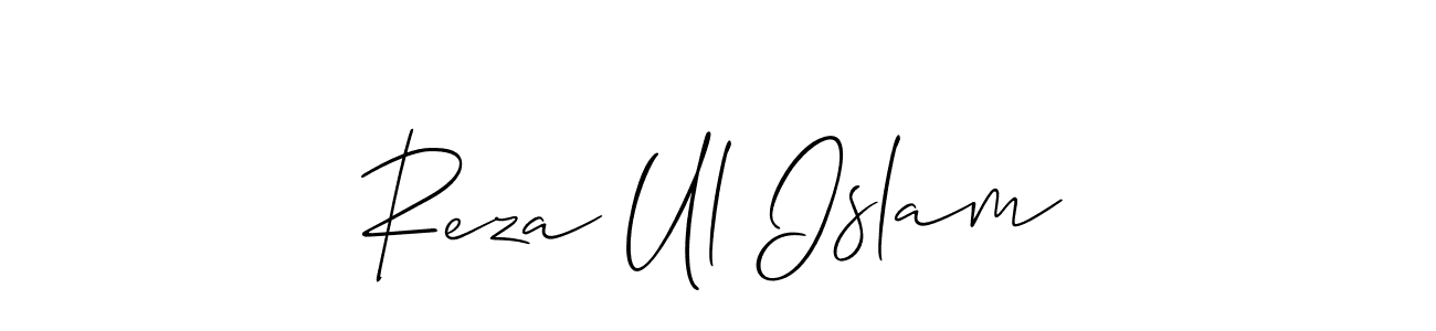 It looks lik you need a new signature style for name Reza Ul Islam. Design unique handwritten (Allison_Script) signature with our free signature maker in just a few clicks. Reza Ul Islam signature style 2 images and pictures png