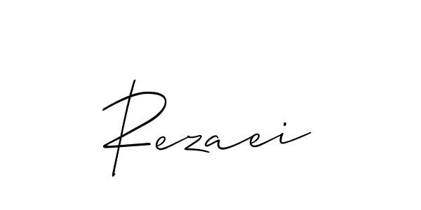 Rezaei stylish signature style. Best Handwritten Sign (Allison_Script) for my name. Handwritten Signature Collection Ideas for my name Rezaei. Rezaei signature style 2 images and pictures png