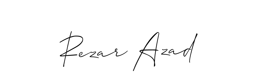 Once you've used our free online signature maker to create your best signature Allison_Script style, it's time to enjoy all of the benefits that Rezar Azad name signing documents. Rezar Azad signature style 2 images and pictures png