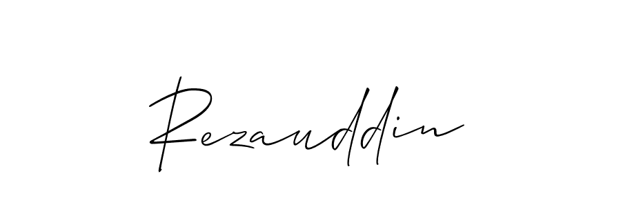 You should practise on your own different ways (Allison_Script) to write your name (Rezauddin) in signature. don't let someone else do it for you. Rezauddin signature style 2 images and pictures png