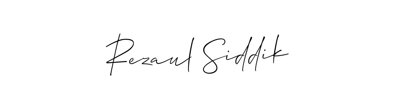 How to Draw Rezaul Siddik signature style? Allison_Script is a latest design signature styles for name Rezaul Siddik. Rezaul Siddik signature style 2 images and pictures png