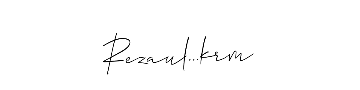 if you are searching for the best signature style for your name Rezaul...krm. so please give up your signature search. here we have designed multiple signature styles  using Allison_Script. Rezaul...krm signature style 2 images and pictures png