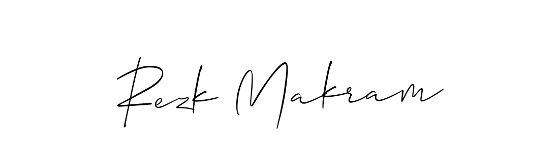 Once you've used our free online signature maker to create your best signature Allison_Script style, it's time to enjoy all of the benefits that Rezk Makram name signing documents. Rezk Makram signature style 2 images and pictures png