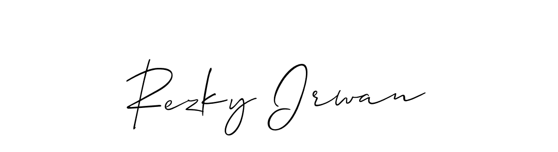 Best and Professional Signature Style for Rezky Irwan. Allison_Script Best Signature Style Collection. Rezky Irwan signature style 2 images and pictures png