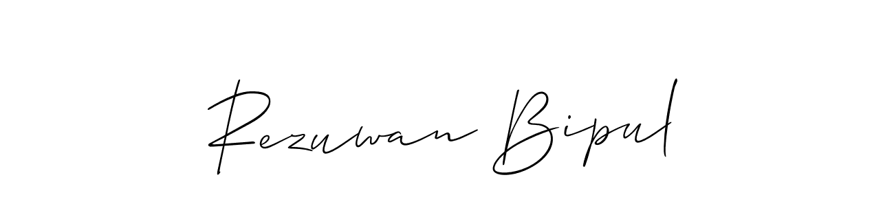 Similarly Allison_Script is the best handwritten signature design. Signature creator online .You can use it as an online autograph creator for name Rezuwan Bipul. Rezuwan Bipul signature style 2 images and pictures png