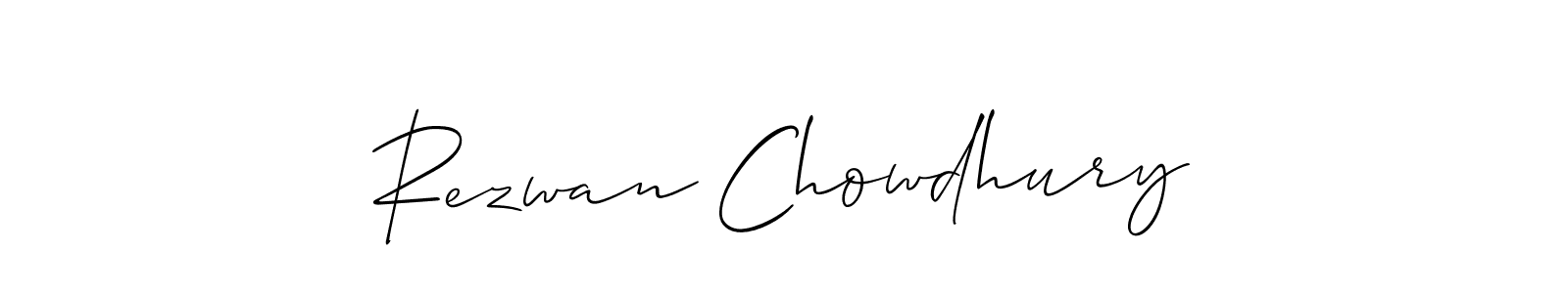 Create a beautiful signature design for name Rezwan Chowdhury. With this signature (Allison_Script) fonts, you can make a handwritten signature for free. Rezwan Chowdhury signature style 2 images and pictures png