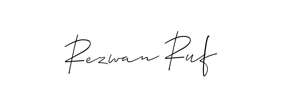 Also we have Rezwan Ruf name is the best signature style. Create professional handwritten signature collection using Allison_Script autograph style. Rezwan Ruf signature style 2 images and pictures png