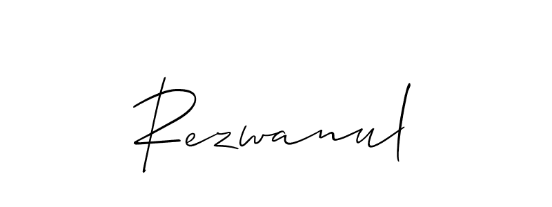 Also we have Rezwanul name is the best signature style. Create professional handwritten signature collection using Allison_Script autograph style. Rezwanul signature style 2 images and pictures png