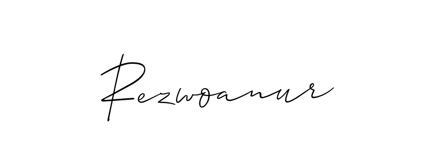 How to Draw Rezwoanur signature style? Allison_Script is a latest design signature styles for name Rezwoanur. Rezwoanur signature style 2 images and pictures png