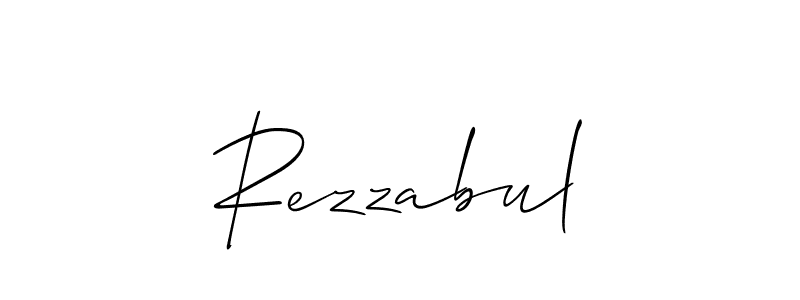 Make a beautiful signature design for name Rezzabul. Use this online signature maker to create a handwritten signature for free. Rezzabul signature style 2 images and pictures png