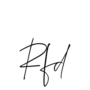 Make a beautiful signature design for name Rfd. Use this online signature maker to create a handwritten signature for free. Rfd signature style 2 images and pictures png