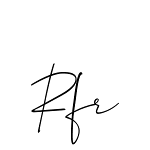 Also we have Rfr name is the best signature style. Create professional handwritten signature collection using Allison_Script autograph style. Rfr signature style 2 images and pictures png