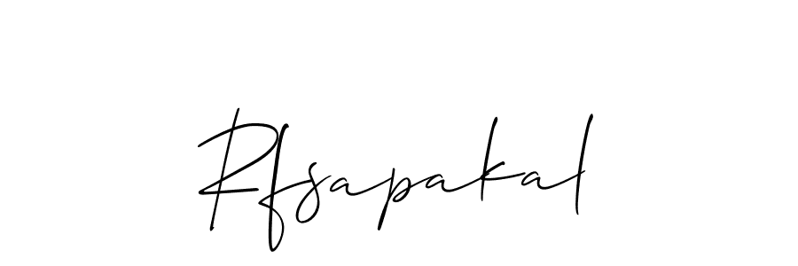 Make a beautiful signature design for name Rfsapakal. Use this online signature maker to create a handwritten signature for free. Rfsapakal signature style 2 images and pictures png