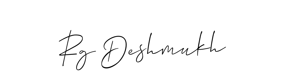 How to Draw Rg Deshmukh signature style? Allison_Script is a latest design signature styles for name Rg Deshmukh. Rg Deshmukh signature style 2 images and pictures png