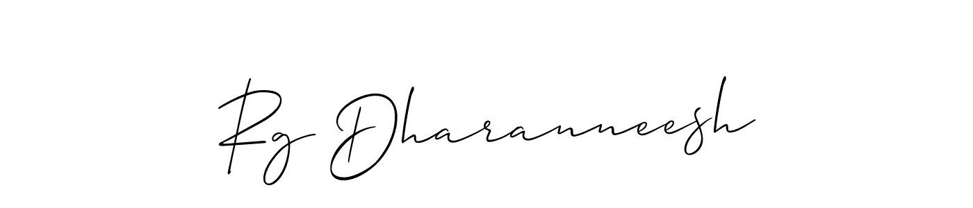 Rg Dharanneesh stylish signature style. Best Handwritten Sign (Allison_Script) for my name. Handwritten Signature Collection Ideas for my name Rg Dharanneesh. Rg Dharanneesh signature style 2 images and pictures png
