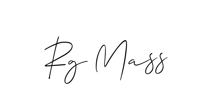 Design your own signature with our free online signature maker. With this signature software, you can create a handwritten (Allison_Script) signature for name Rg Mass. Rg Mass signature style 2 images and pictures png