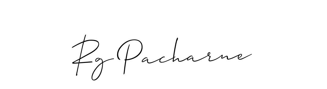 Make a beautiful signature design for name Rg Pacharne. Use this online signature maker to create a handwritten signature for free. Rg Pacharne signature style 2 images and pictures png