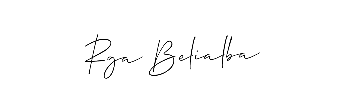 Also You can easily find your signature by using the search form. We will create Rga Belialba name handwritten signature images for you free of cost using Allison_Script sign style. Rga Belialba signature style 2 images and pictures png