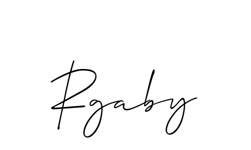 Best and Professional Signature Style for Rgaby. Allison_Script Best Signature Style Collection. Rgaby signature style 2 images and pictures png