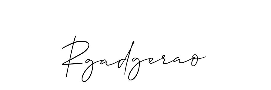 Create a beautiful signature design for name Rgadgerao. With this signature (Allison_Script) fonts, you can make a handwritten signature for free. Rgadgerao signature style 2 images and pictures png