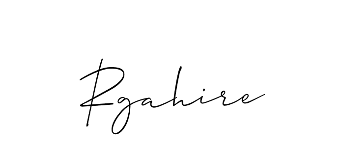 How to make Rgahire signature? Allison_Script is a professional autograph style. Create handwritten signature for Rgahire name. Rgahire signature style 2 images and pictures png