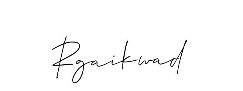 How to make Rgaikwad name signature. Use Allison_Script style for creating short signs online. This is the latest handwritten sign. Rgaikwad signature style 2 images and pictures png