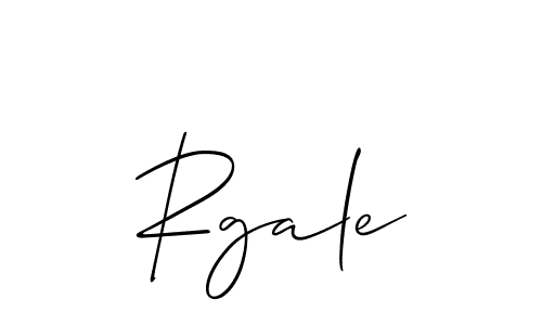 Make a beautiful signature design for name Rgale. With this signature (Allison_Script) style, you can create a handwritten signature for free. Rgale signature style 2 images and pictures png