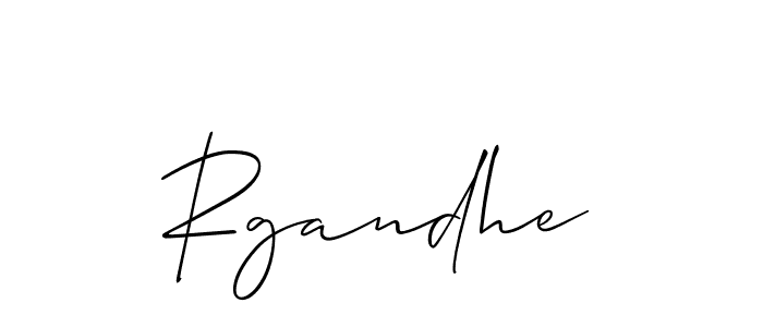 You should practise on your own different ways (Allison_Script) to write your name (Rgandhe) in signature. don't let someone else do it for you. Rgandhe signature style 2 images and pictures png