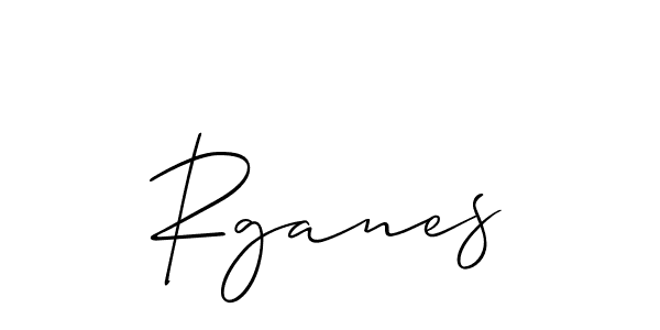 How to make Rganes name signature. Use Allison_Script style for creating short signs online. This is the latest handwritten sign. Rganes signature style 2 images and pictures png