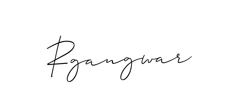 How to make Rgangwar name signature. Use Allison_Script style for creating short signs online. This is the latest handwritten sign. Rgangwar signature style 2 images and pictures png