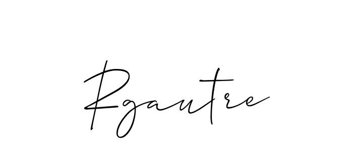 Design your own signature with our free online signature maker. With this signature software, you can create a handwritten (Allison_Script) signature for name Rgautre. Rgautre signature style 2 images and pictures png