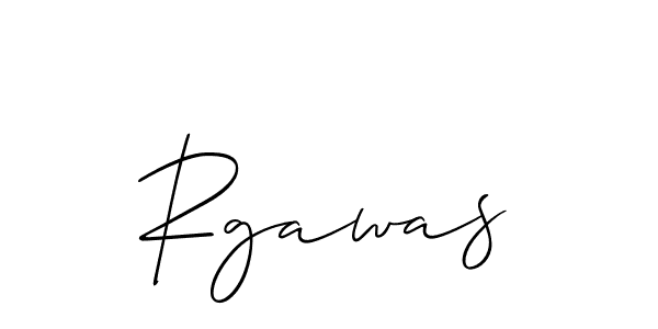 How to make Rgawas signature? Allison_Script is a professional autograph style. Create handwritten signature for Rgawas name. Rgawas signature style 2 images and pictures png