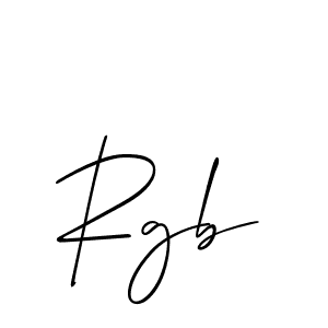 The best way (Allison_Script) to make a short signature is to pick only two or three words in your name. The name Rgb include a total of six letters. For converting this name. Rgb signature style 2 images and pictures png