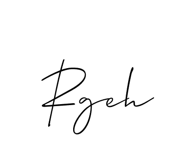 Use a signature maker to create a handwritten signature online. With this signature software, you can design (Allison_Script) your own signature for name Rgeh. Rgeh signature style 2 images and pictures png
