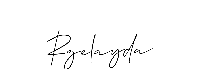 How to Draw Rgelayda signature style? Allison_Script is a latest design signature styles for name Rgelayda. Rgelayda signature style 2 images and pictures png