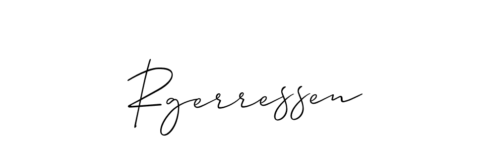 Allison_Script is a professional signature style that is perfect for those who want to add a touch of class to their signature. It is also a great choice for those who want to make their signature more unique. Get Rgerressen name to fancy signature for free. Rgerressen signature style 2 images and pictures png