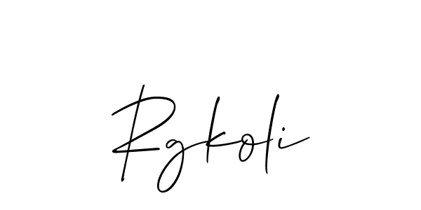 Also You can easily find your signature by using the search form. We will create Rgkoli name handwritten signature images for you free of cost using Allison_Script sign style. Rgkoli signature style 2 images and pictures png