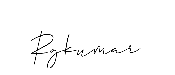 It looks lik you need a new signature style for name Rgkumar. Design unique handwritten (Allison_Script) signature with our free signature maker in just a few clicks. Rgkumar signature style 2 images and pictures png