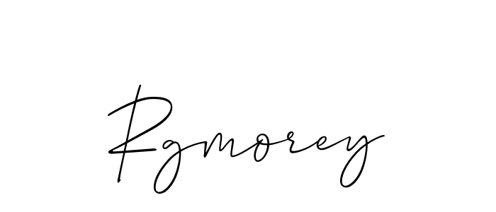 How to make Rgmorey name signature. Use Allison_Script style for creating short signs online. This is the latest handwritten sign. Rgmorey signature style 2 images and pictures png