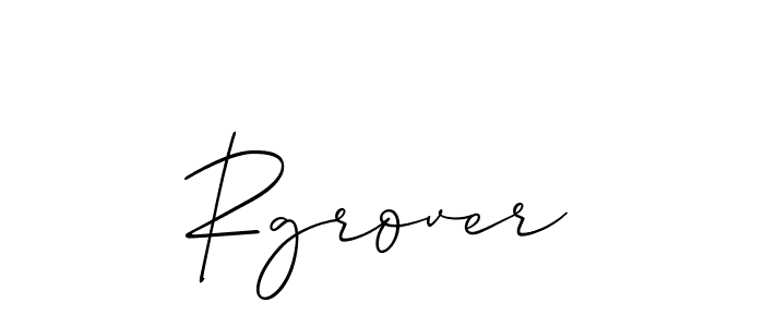 Create a beautiful signature design for name Rgrover. With this signature (Allison_Script) fonts, you can make a handwritten signature for free. Rgrover signature style 2 images and pictures png