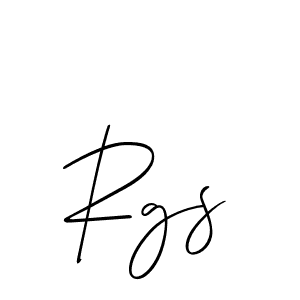 You should practise on your own different ways (Allison_Script) to write your name (Rgs) in signature. don't let someone else do it for you. Rgs signature style 2 images and pictures png