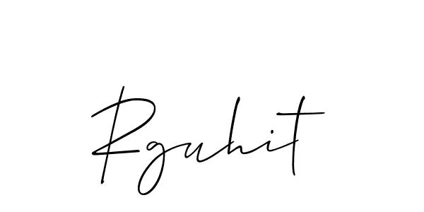 Make a beautiful signature design for name Rguhit. With this signature (Allison_Script) style, you can create a handwritten signature for free. Rguhit signature style 2 images and pictures png